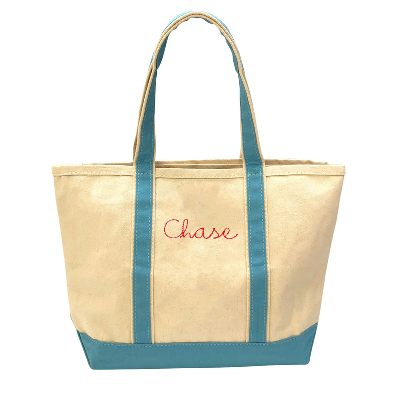 Large Boat Tote - Choose Your Own Embroidery